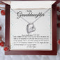To My Granddaughter Forever Love Necklace