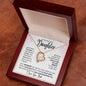 To my Beautiful Daughter Forever Love Necklace