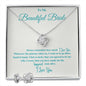 To My Beautiful Bride Love Knot Necklace