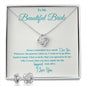 To My Beautiful Bride Love Knot Necklace