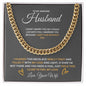 To My Husband Cuban Link Chain