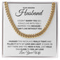 To My Husband Cuban Link Chain