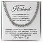 To My Husband Cuban Link Chain