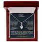 To My Loving Mom Alluring Beauty Necklace
