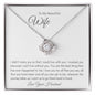 To My Beautiful Wife Love Knott Necklace