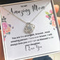To My Amazing Mom Love Knot Necklace