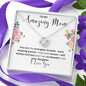 To My Amazing Mom Love Knot Necklace