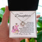 To My Daughter Love Knot Necklace