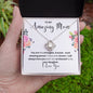 To My Amazing Mom Love Knot Necklace