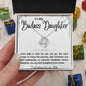 To My Badass Daughter Love Knot Necklace