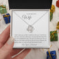 To My Beautiful Wife Love Knott Necklace