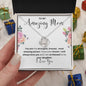 To My Amazing Mom Love Knot Necklace