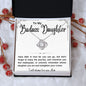 To My Badass Daughter Love Knot Necklace