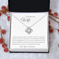 To My Beautiful Wife Love Knott Necklace