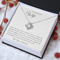 To My Beautiful Wife Love Knott Necklace