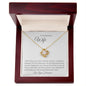 To My Beautiful Wife Love Knott Necklace