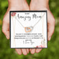To My Amazing Mom Interlocking Hearts Necklace