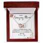 To My Amazing Mom Interlocking Hearts Necklace