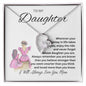 To My Daughter Forever Love Necklace