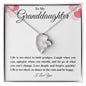 To My Granddaughter Forever Love Necklace