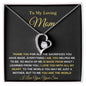 To My Beautiful Mom Forever Love Necklace
