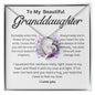 To My Beautiful Granddaughter Forever Love Necklace