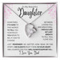 To my Beautiful Daughter Forever Love Necklace