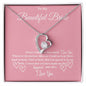 To My Beautiful Bride Forever Love Necklace