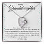 To My Granddaughter Forever Love Necklace