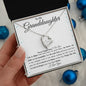 To My Granddaughter Forever Love Necklace
