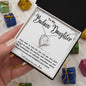 To My Badass Daughter Forever Love Necklace
