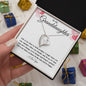 To My Granddaughter Forever Love Necklace