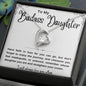 To My Badass Daughter Forever Love Necklace