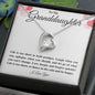To My Granddaughter Forever Love Necklace