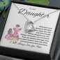 To My Daughter Forever Love Necklace