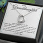 To My Granddaughter Forever Love Necklace