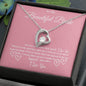 To My Beautiful Bride Forever Love Necklace