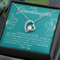 To My Granddaughter Forever Love Necklace