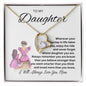 To My Daughter Forever Love Necklace