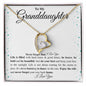 To My Granddaughter Forever Love Necklace