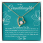 To My Granddaughter Forever Love Necklace