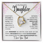 To my Beautiful Daughter Forever Love Necklace