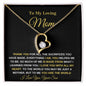 To My Beautiful Mom Forever Love Necklace
