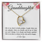 To My Granddaughter Forever Love Necklace