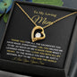 To My Beautiful Mom Forever Love Necklace