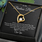 To My Badass Wife Forever Love Necklace
