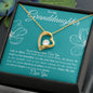 To My Granddaughter Forever Love Necklace