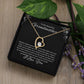 To My Beautiful Grandmother Forever Love Necklace